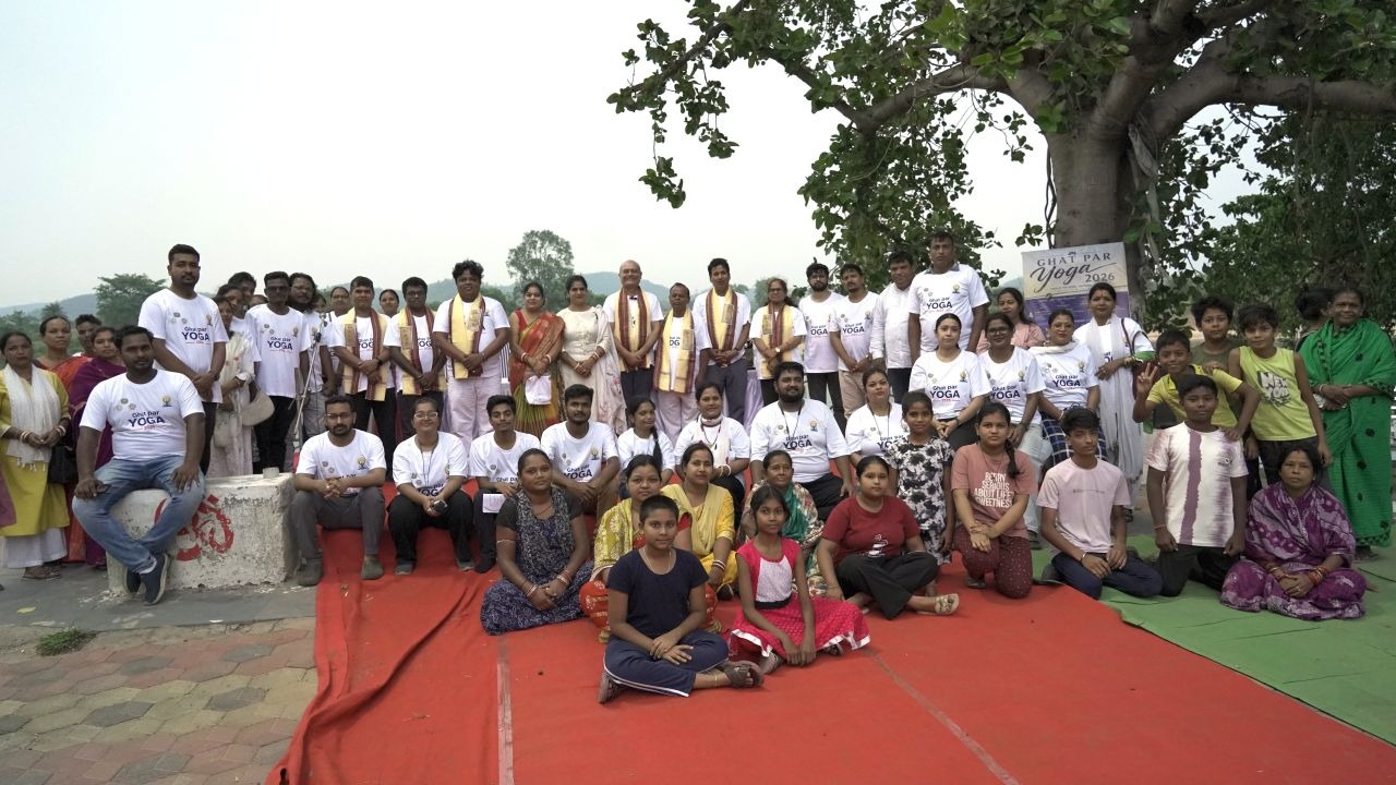 NIT Rourkela, through the Centre for Mahanadi River Basin Management Studies (cMahanadi), organised “Ghat Par Yoga 2026” at Baikuntha Ghat on the banks of the Koel River on the occasion of the International Day of Yoga.